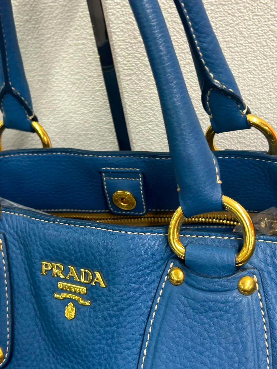 PRADA SAFFIANO TOTE BAG (BLUE) photo 6