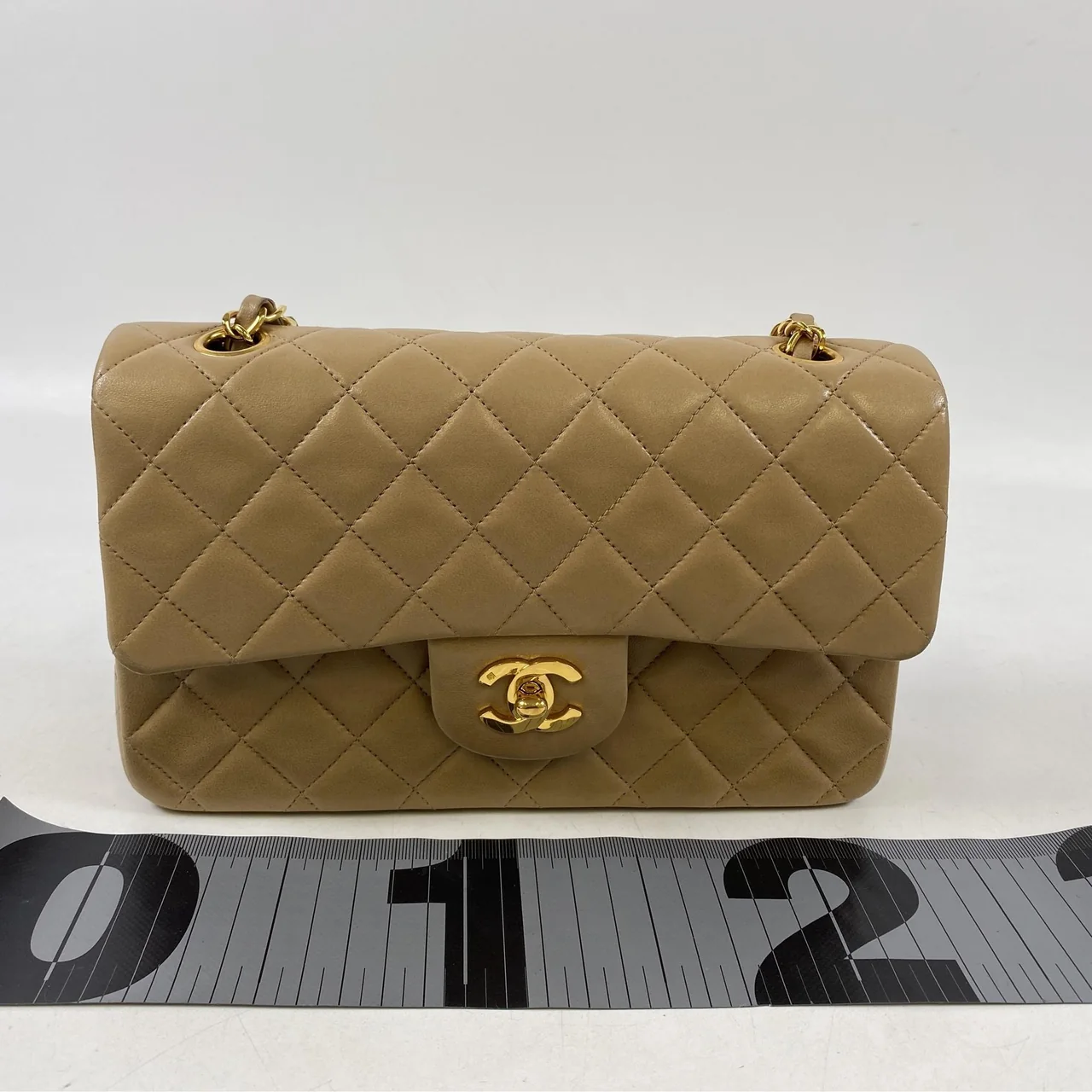 CHANEL LAMB SKIN DOUBLE FLAP view 17