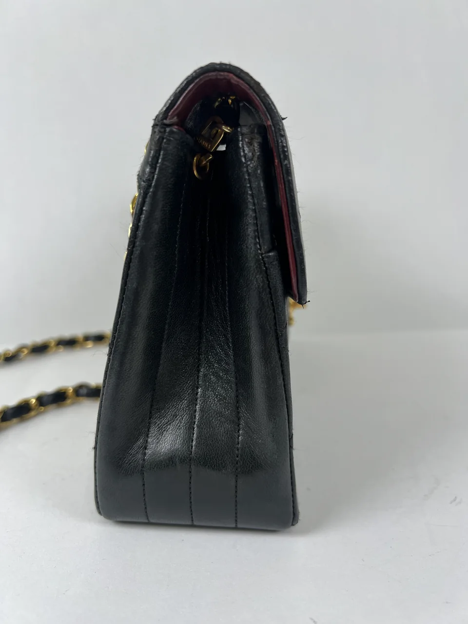 CHANEL LAMB SKIN MATELASSE CHAIN SHOULDER BAG view 12