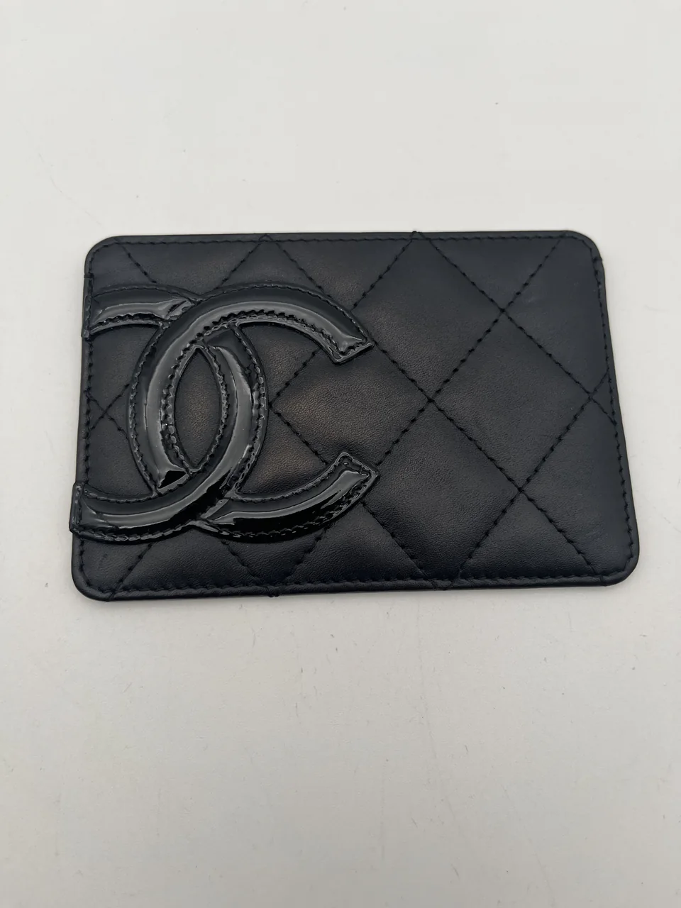 CHANEL CALF SKIN CAMBON CARD CASE