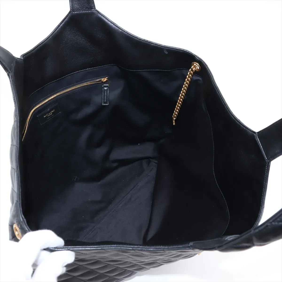 SAINT LAURENT PARIS AGAL (BLACK) view 7