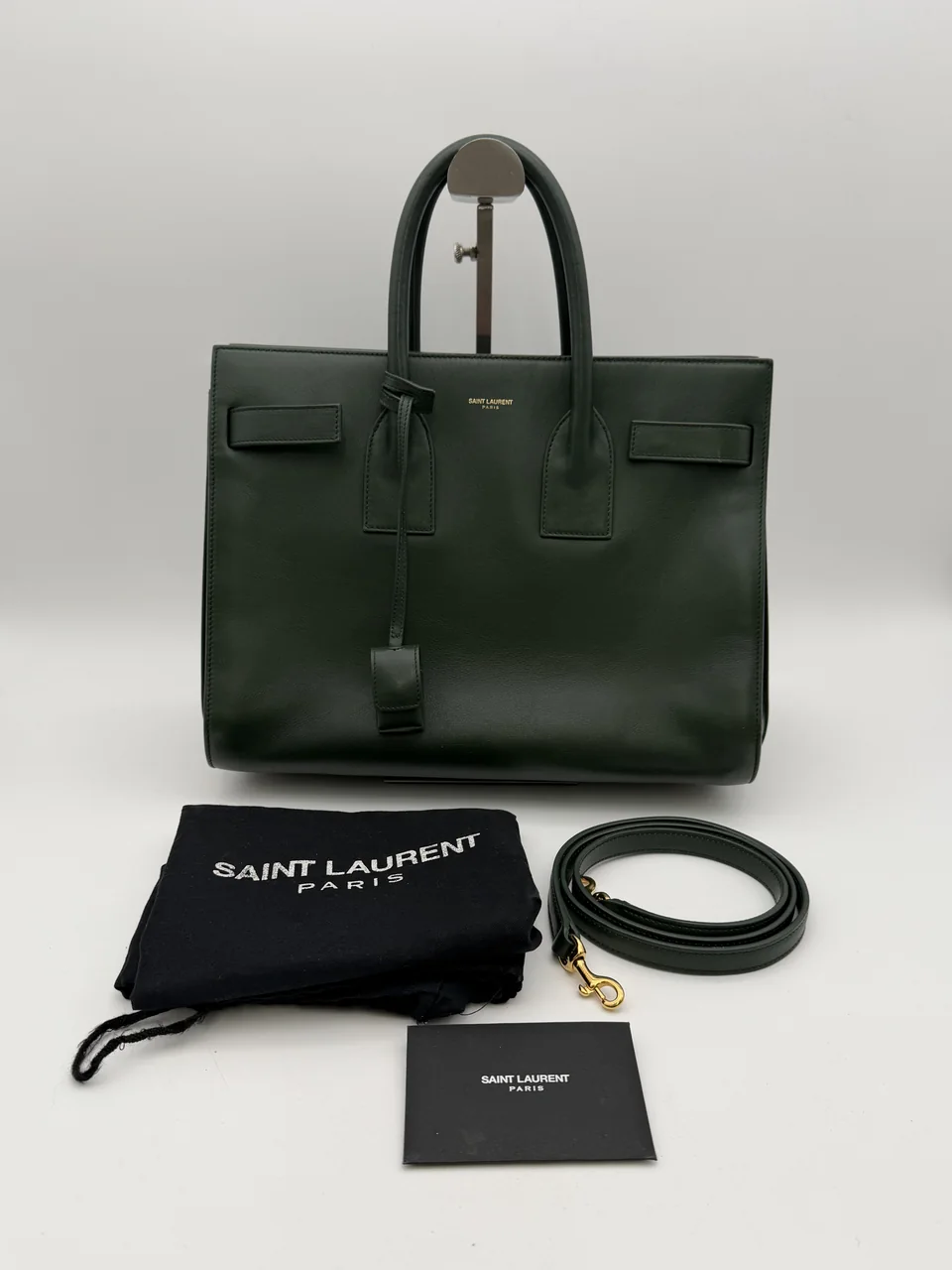 SAINT LAURENT SAC DE JOUR (DARK GREEN) view 3