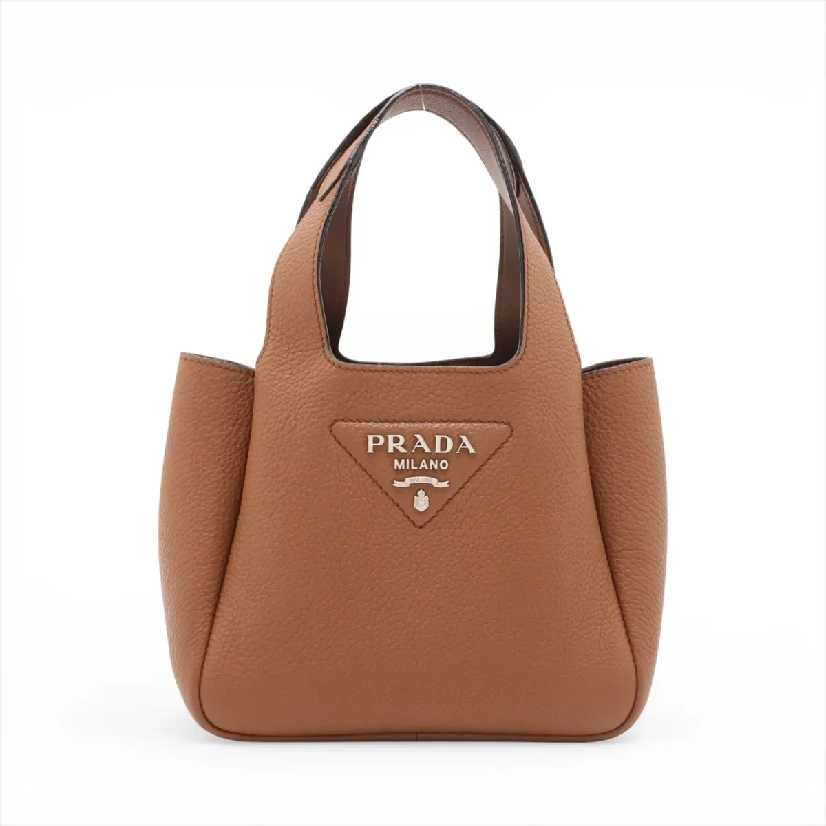 PRADA VITELLO DAINO HANDBAG (BROWN)