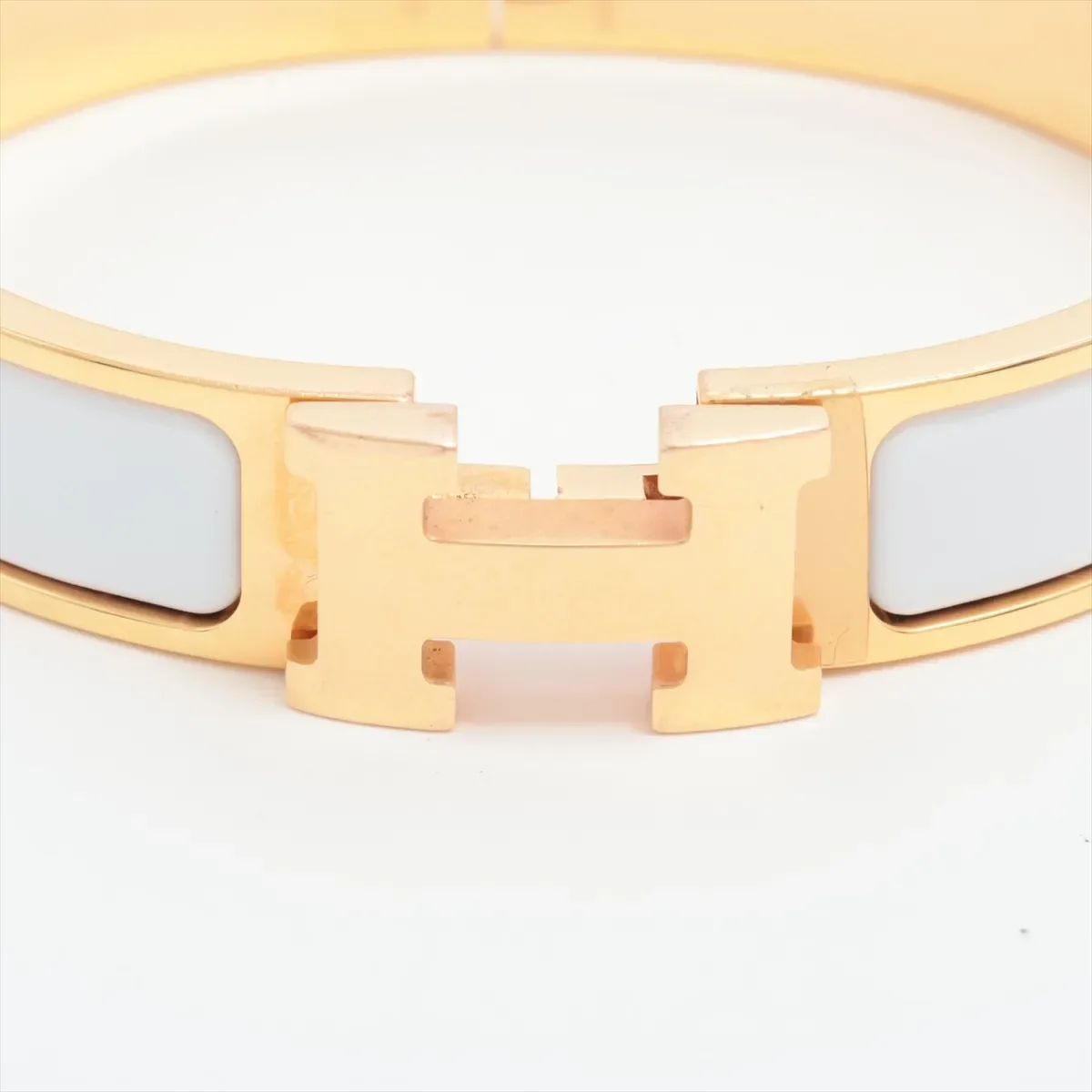 HERMES CLIC H (WHITE/GOLD) hover