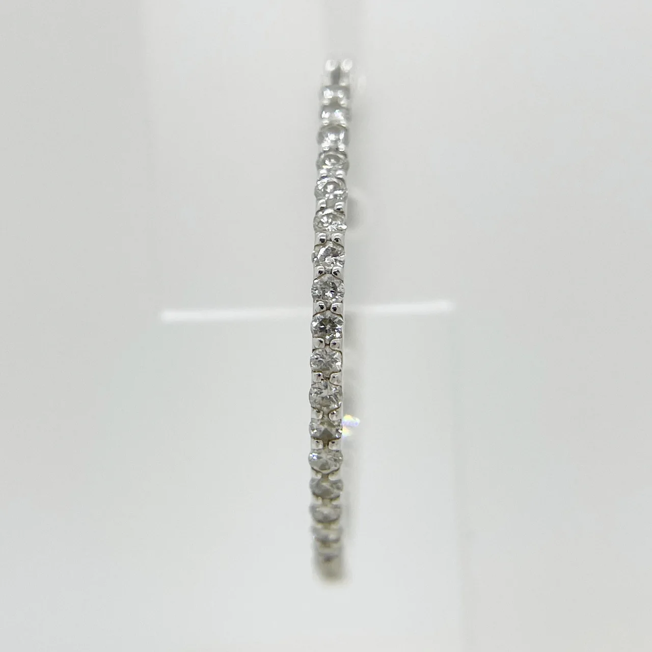 K18WG DIAMOND EARRINGS FD0.25CT*2 2.0G view 4