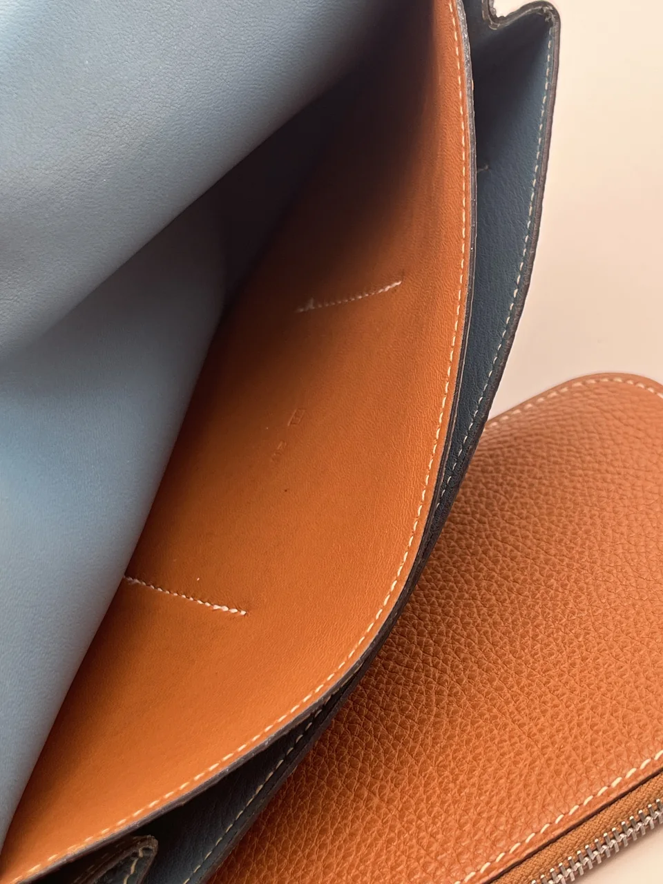 HERMES DOGOM GM (TOGO, BLUE JEAN, □I STAMP) view 7