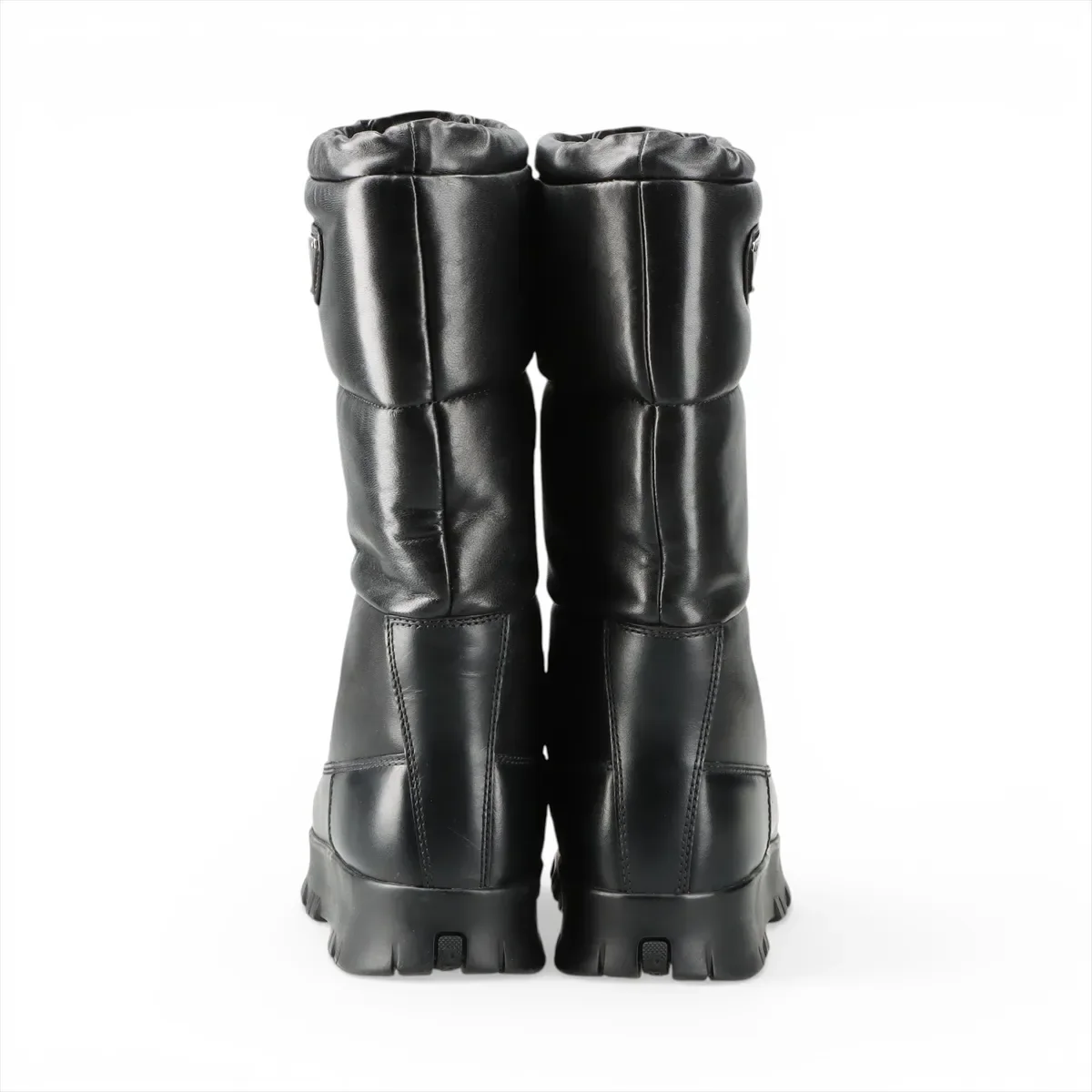 PRADA TRIANGLE LOGO LONG BOOTS view 16