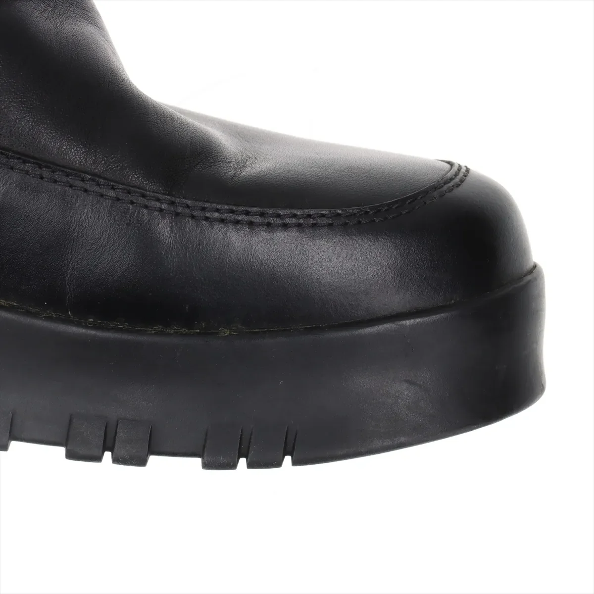 PRADA TRIANGLE LOGO LONG BOOTS view 6