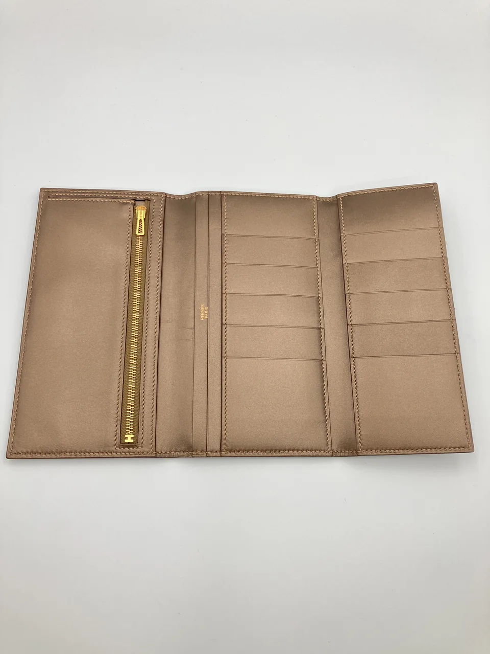 HERMES BEARN (BOX CALF, PEARL BROWN, I STAMP) view 14