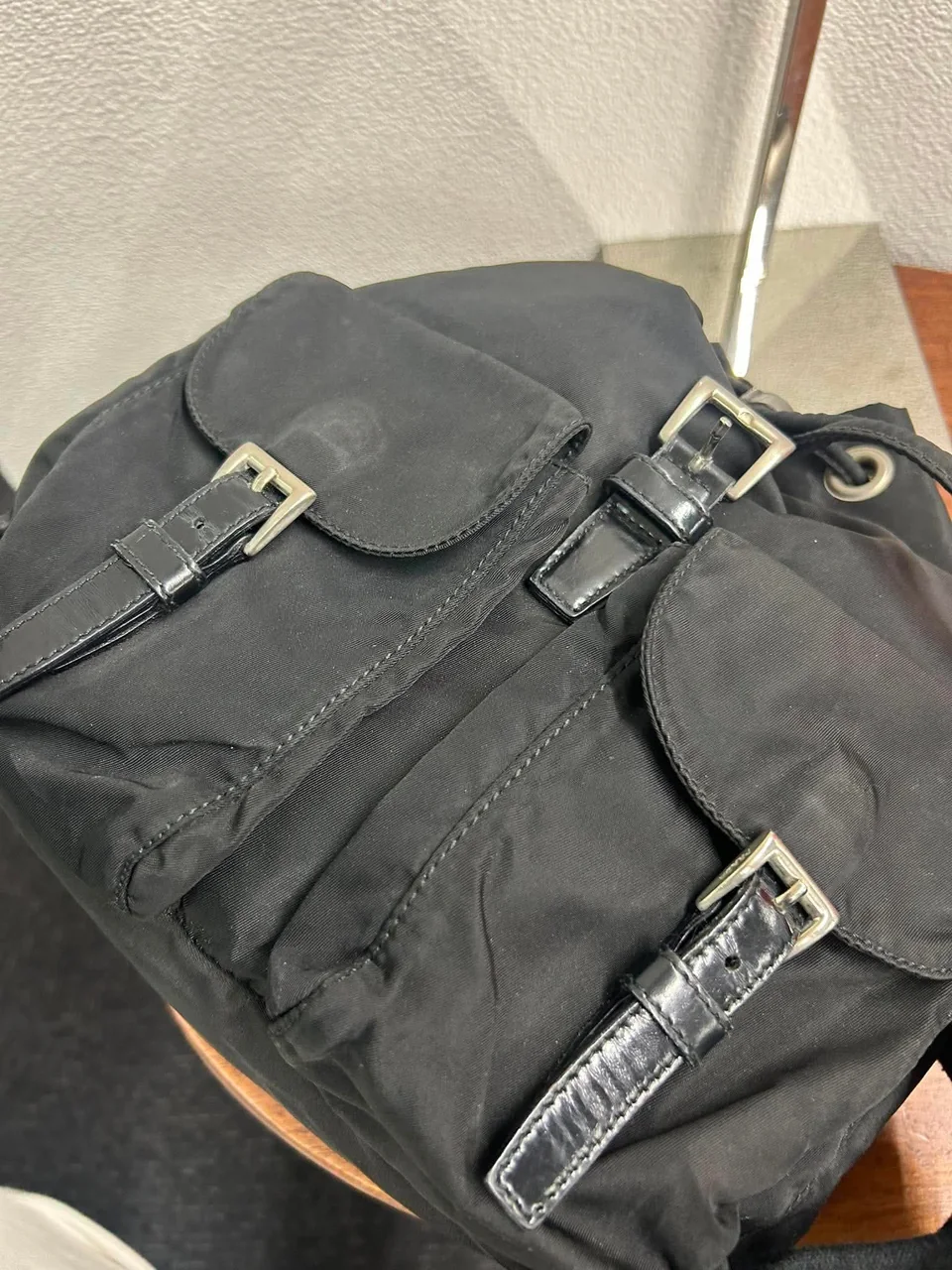 PRADA NYLON BACKPACK (BLACK) view 9