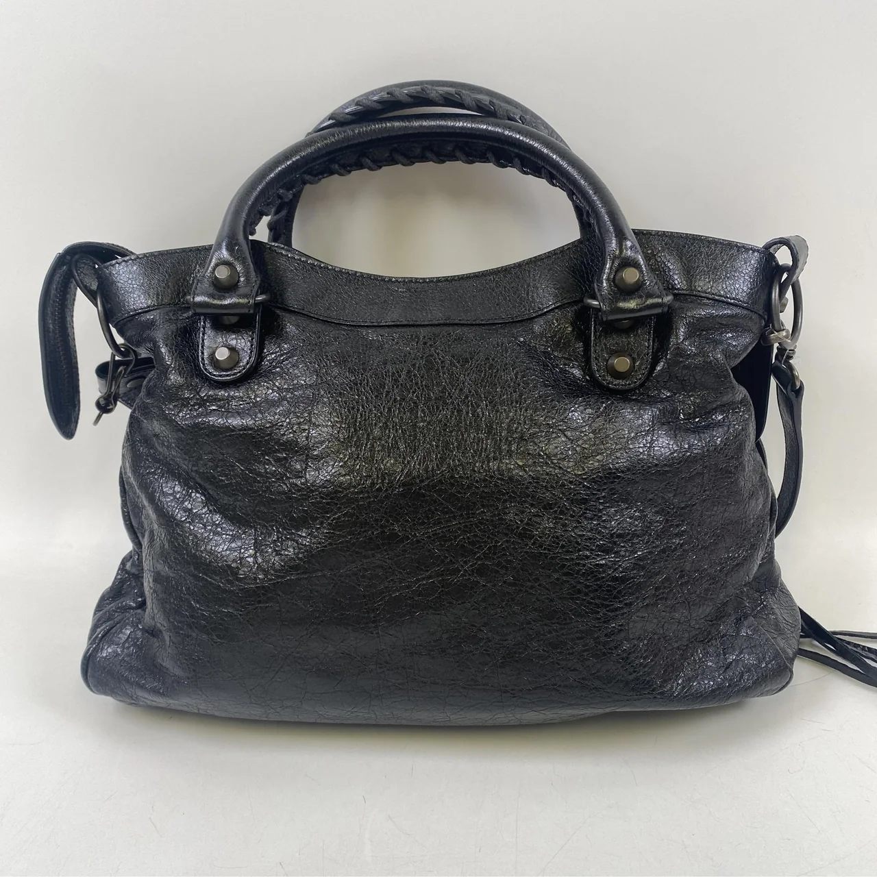 BALENCIAGA THE TOWN HANDBAG (BLACK) hover
