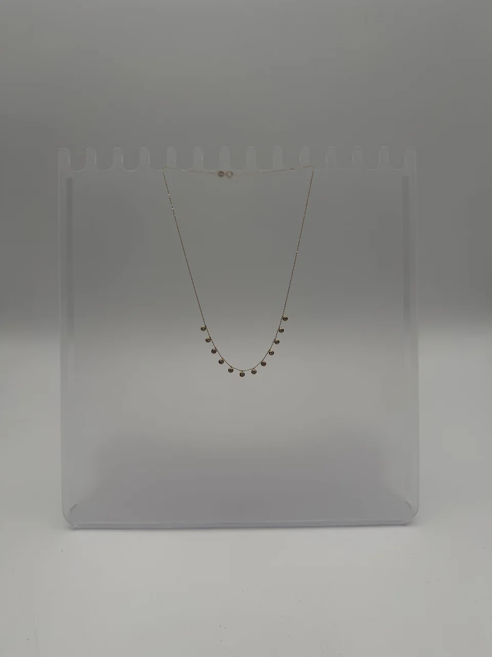 K18 GOLD STATION NECKLACE