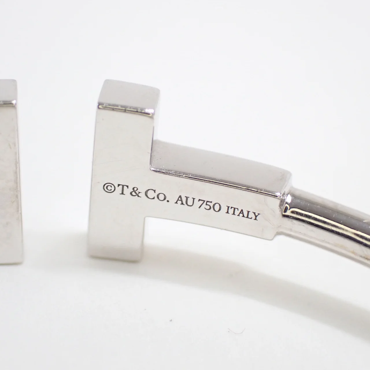 750WG TIFFANY&CO. T-WIRE BANGLE 9.0G view 8