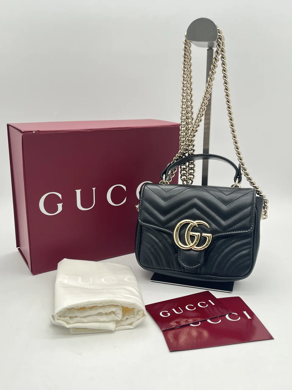GUCCI GG MARMONT TWO-WAY HANDBAG