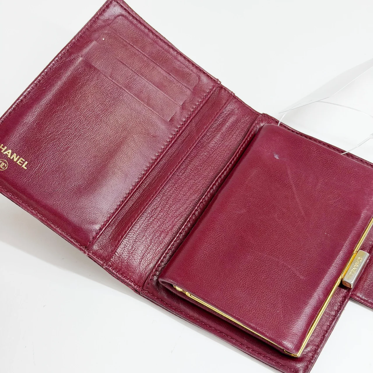 CHANEL CAVIAR COCO MARK BIFOLD WALLET view 4