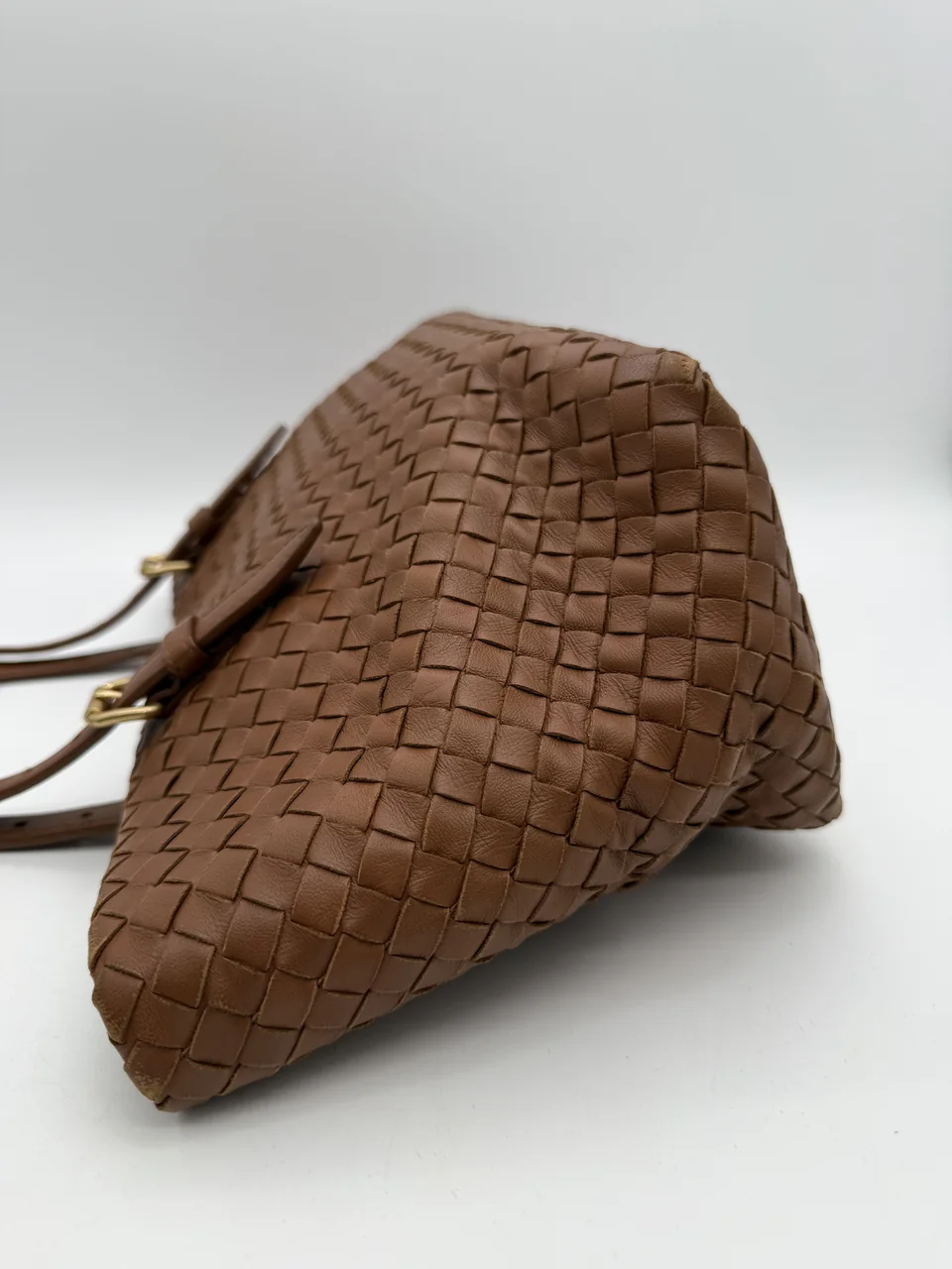 BOTTEGA VENETA INTRECCIATO HANDBAG (BROWN) view 10