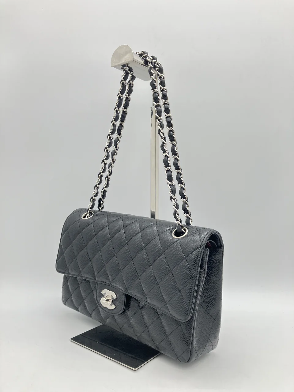 CHANEL CAVIAR DOUBLE FLAP MATELASSE 25 view 3