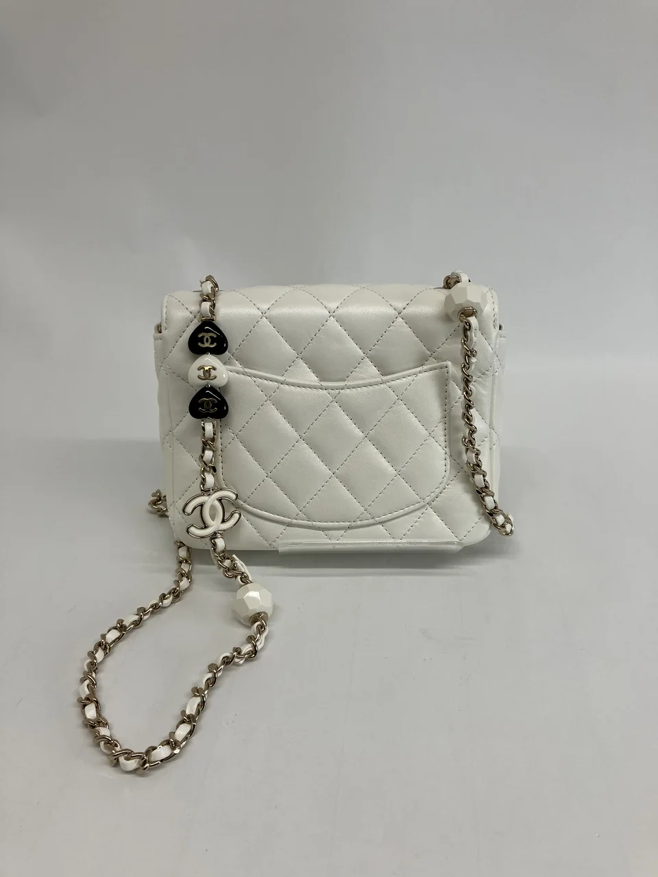 CHANEL LAMB SKIN MINI CHAIN SHOULDER BAG view 7