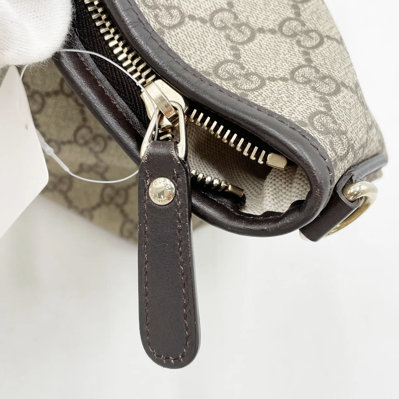 GUCCI GG SUPREME TOTE BAG (BEIGE) view 8