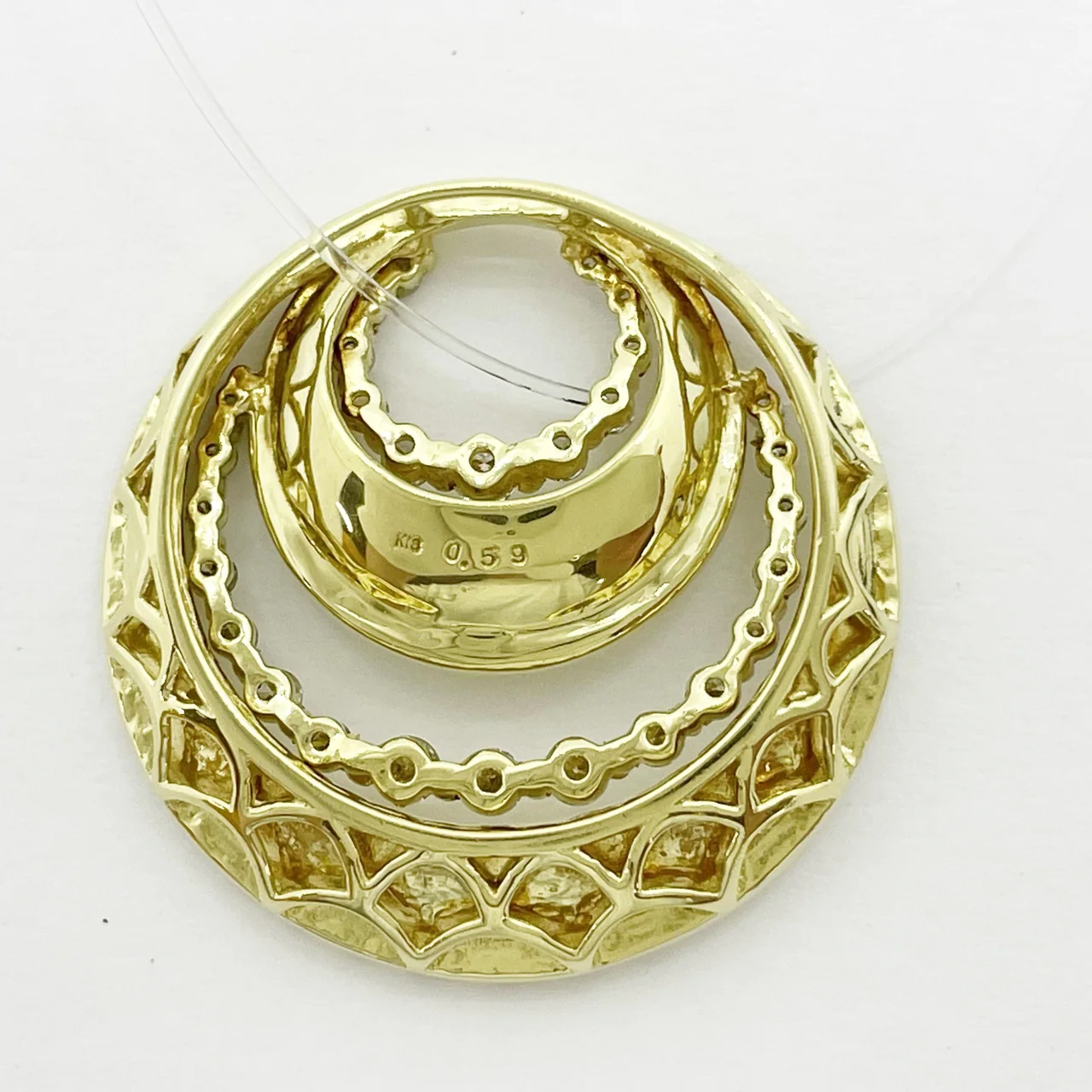 K18 DIAMOND PENDANT FD0.59CT 4.9G hover