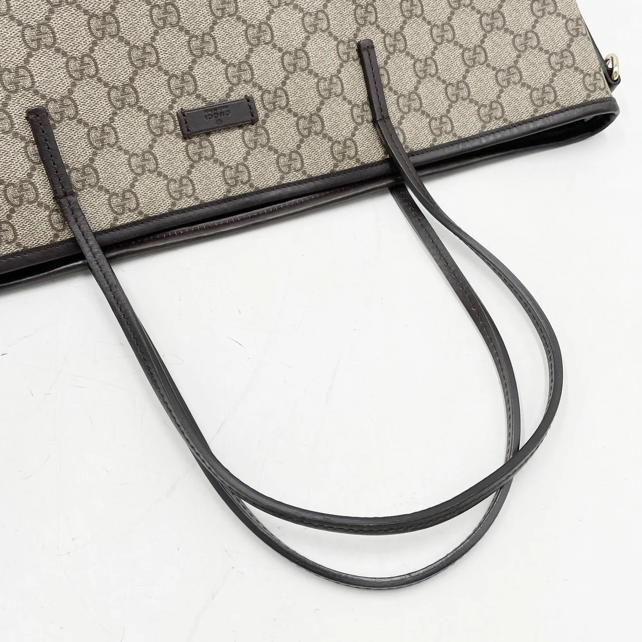 GUCCI GG SUPREME TOTE BAG (BEIGE) view 6
