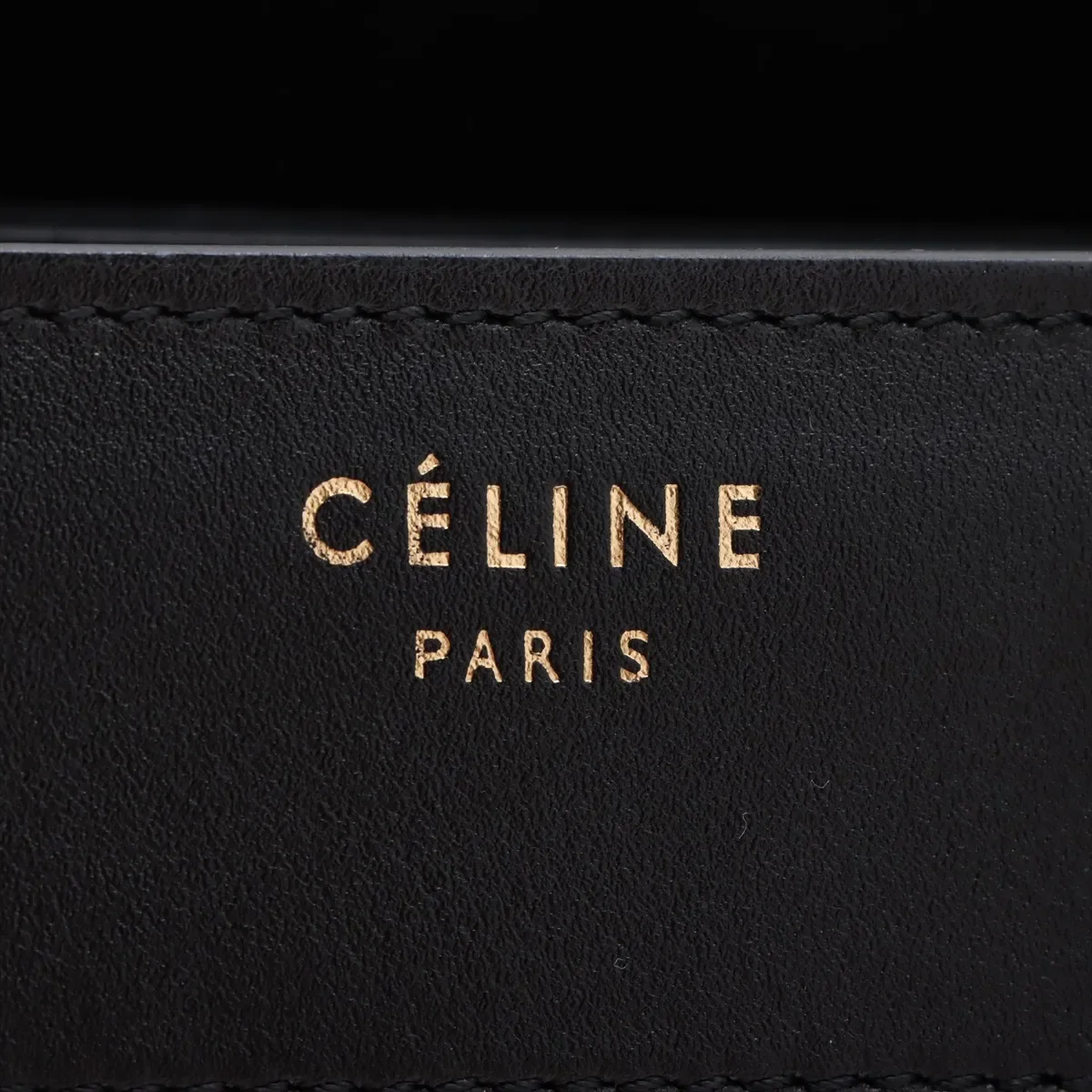 CELINE LUGGAGE MINI SHOPPER (BLACK/BLUE) view 10