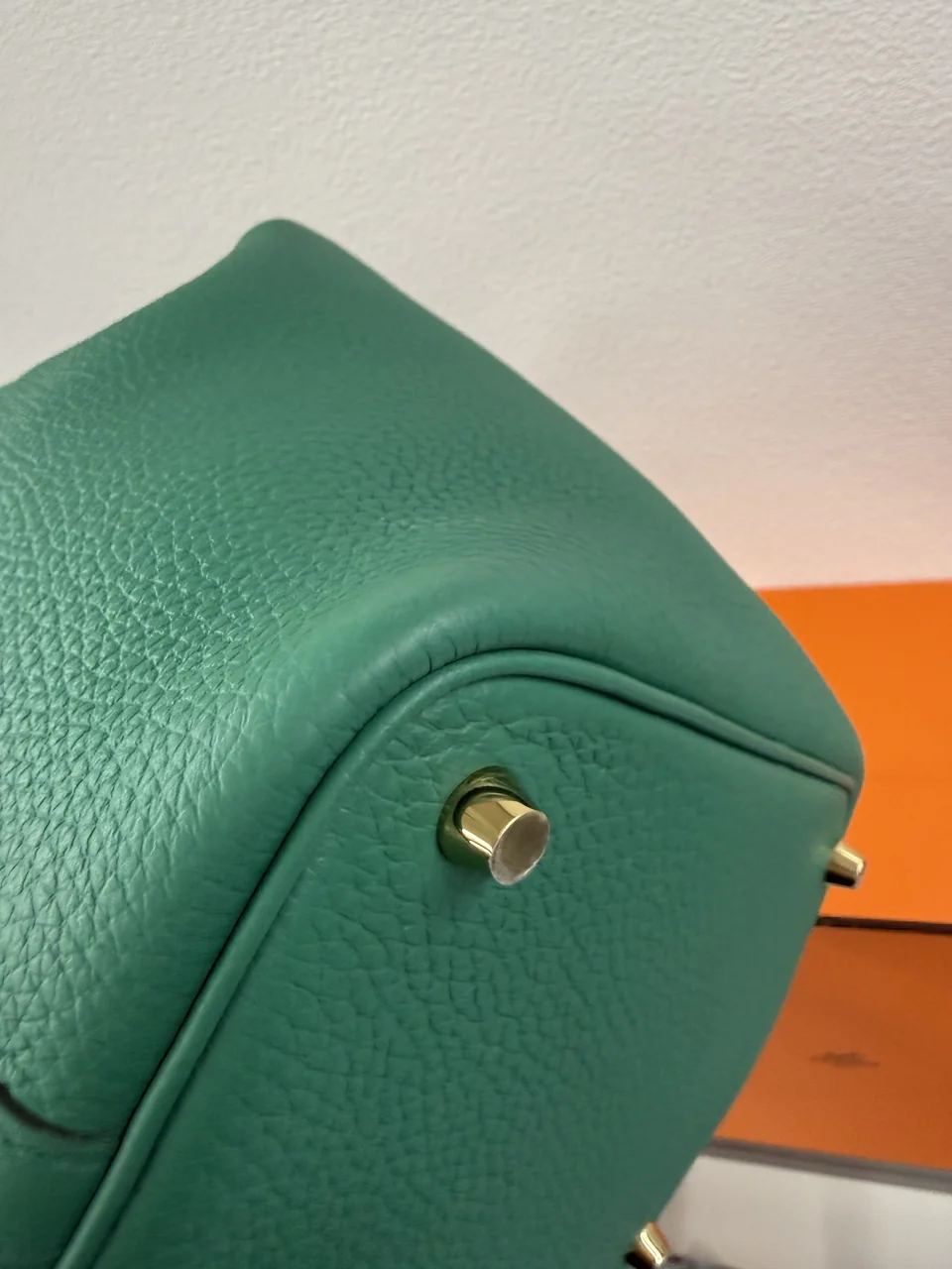 HERMES PICOTIN LOCK PM (TOGO, VERT VERTIGO, K STAMP) view 4