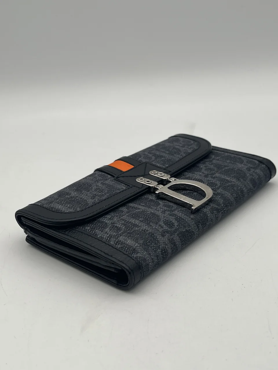 DIOR TROTTER DENIM BIFOLD WALLET view 3