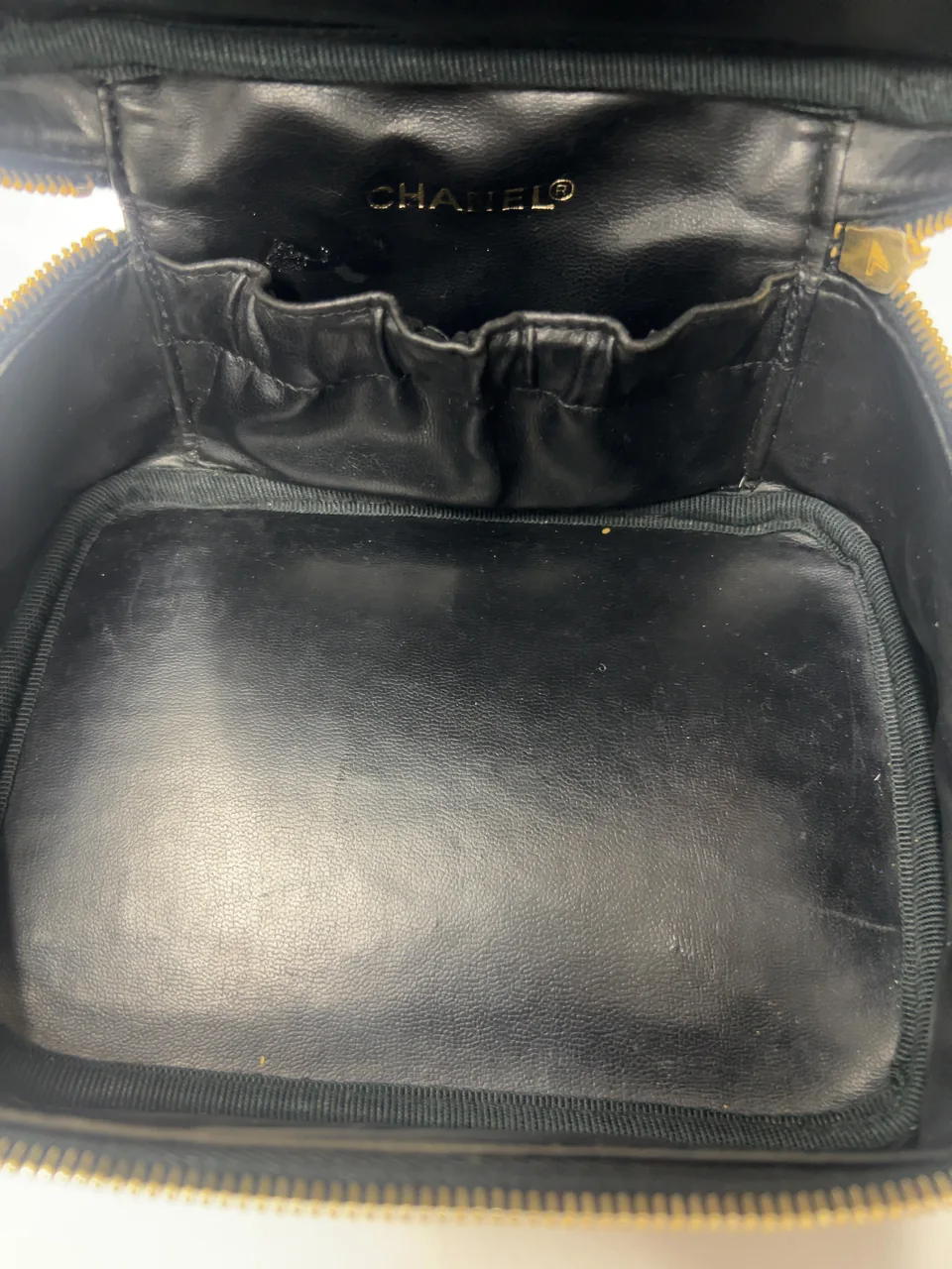CHANEL CAVIAR COCO MARK VANITY BAG view 7