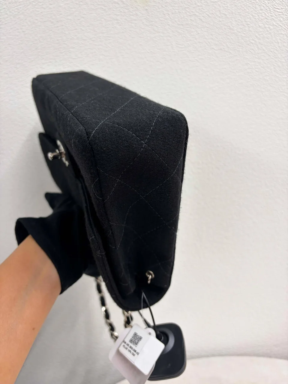 CHANEL COTTON SINGLE FLAP MATELASSE 25 (5 SERIAL CODE) view 5