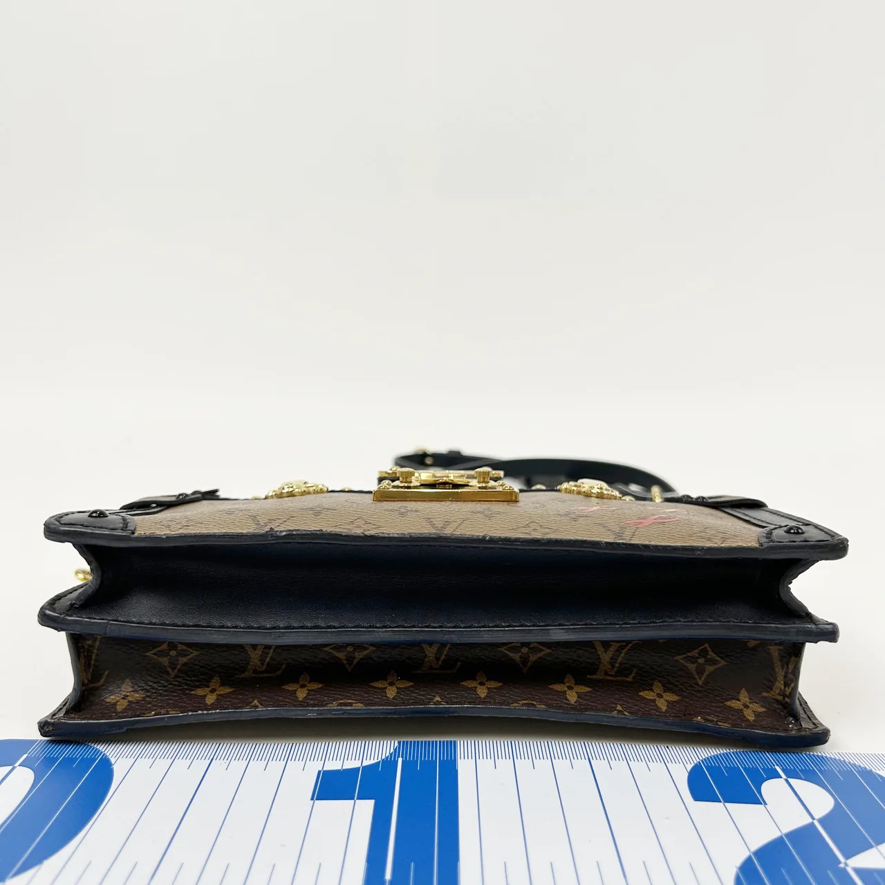 LV MONOGRAM REVERSE TRUNK CLUTCH view 3