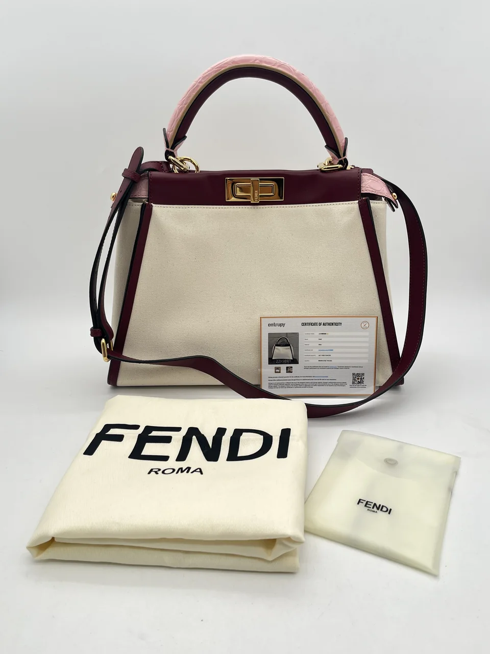 FENDI PEEK-A-BOO REGULAR (PINK/BEIGE)