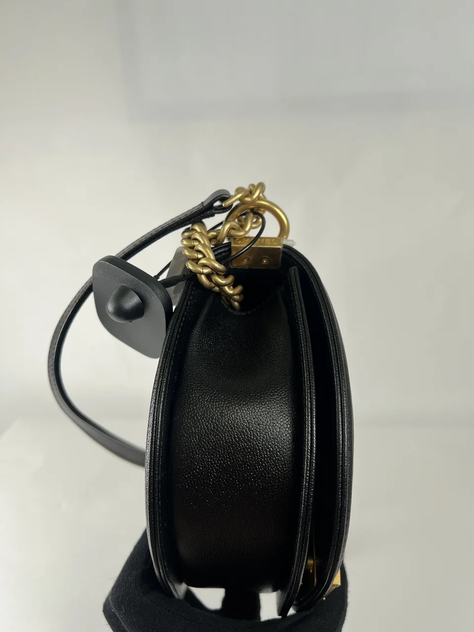 CHANEL CAVIAR LE BOY MESSENGER BAG view 10