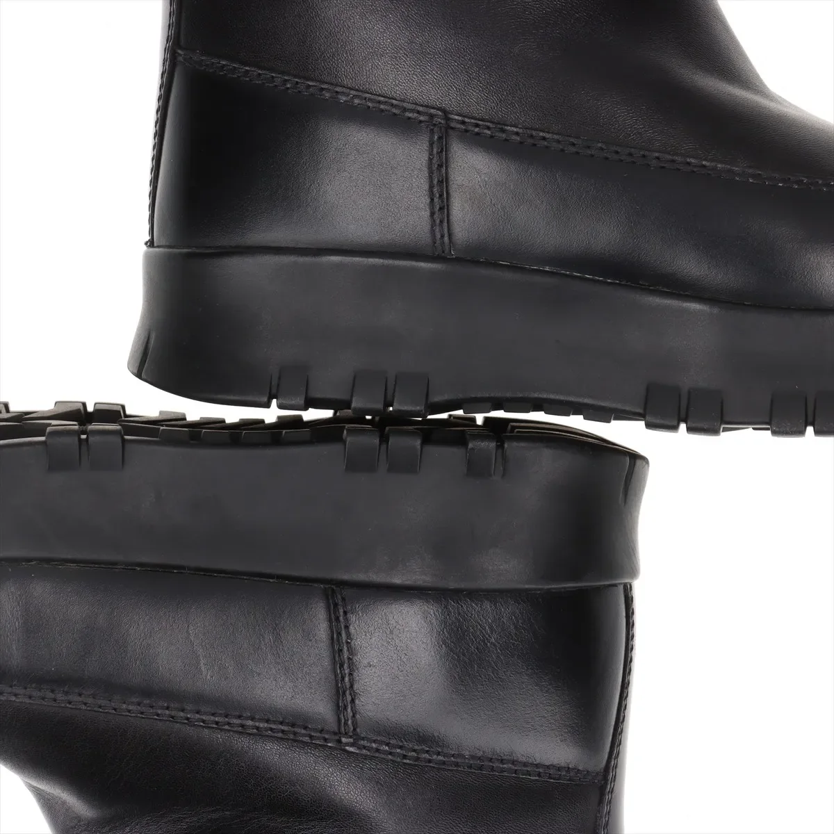 PRADA TRIANGLE LOGO LONG BOOTS view 9