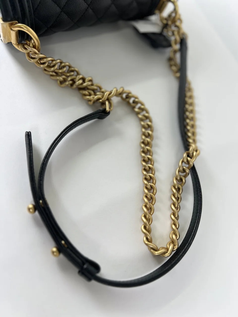 CHANEL CAVIAR LE BOY MESSENGER BAG view 17