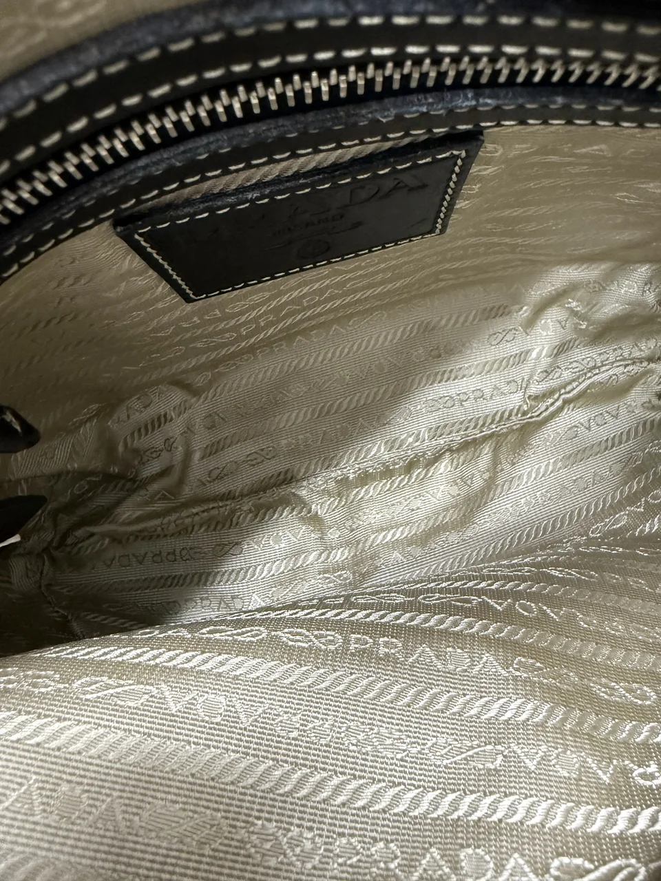 PRADA JACQUARD SHOULDER BAG view 6