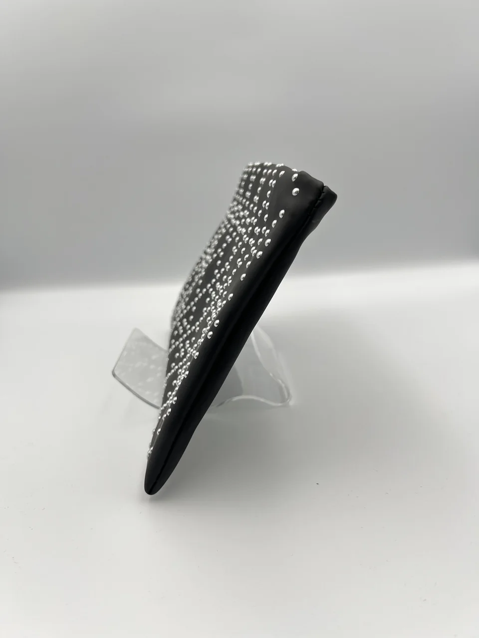 CHRISTIAN DIOR BALCK STUDDED POUCH view 3