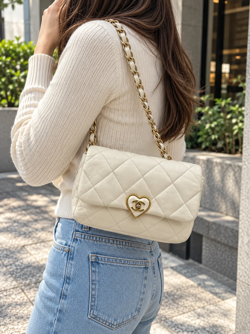 AD-1 58-8 CHANEL MATELASSE MINI FLAP CHAIN SHOULDER BAG