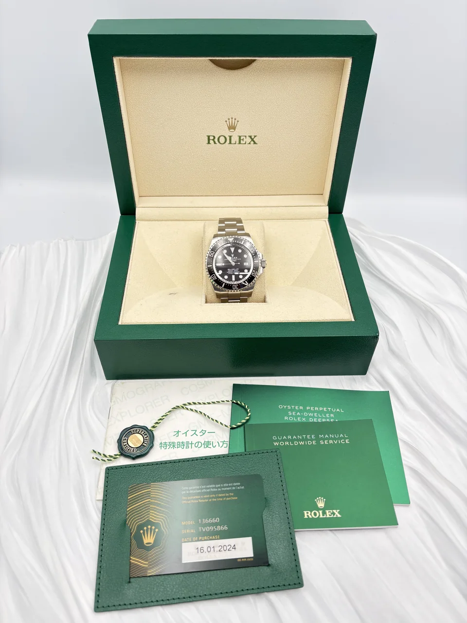 ROLEX SEA-DWELLER DEEPSEA (136660, SS, 12 LINKS, 2024.1)