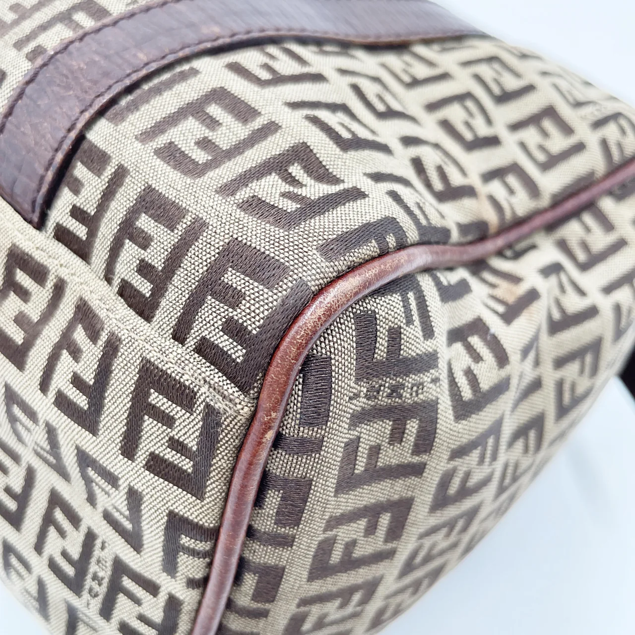FENDI ZUCCA MINI BOSTON BAG view 4