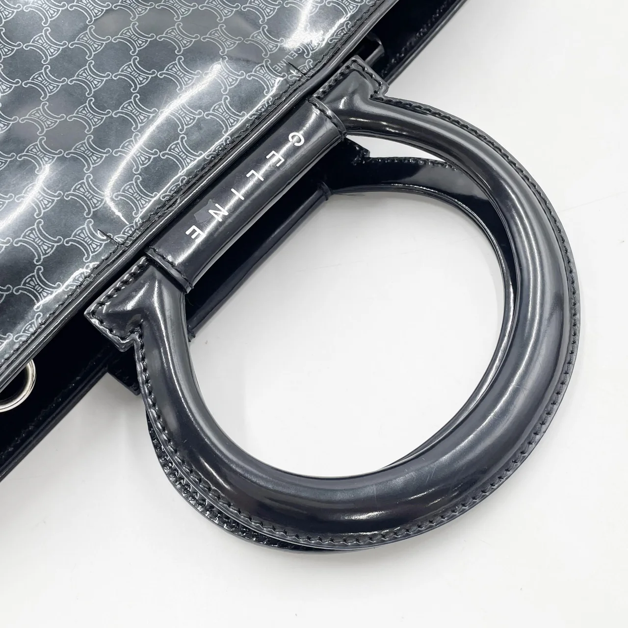 CELINE VINYL TWO-WAY BAG view 7