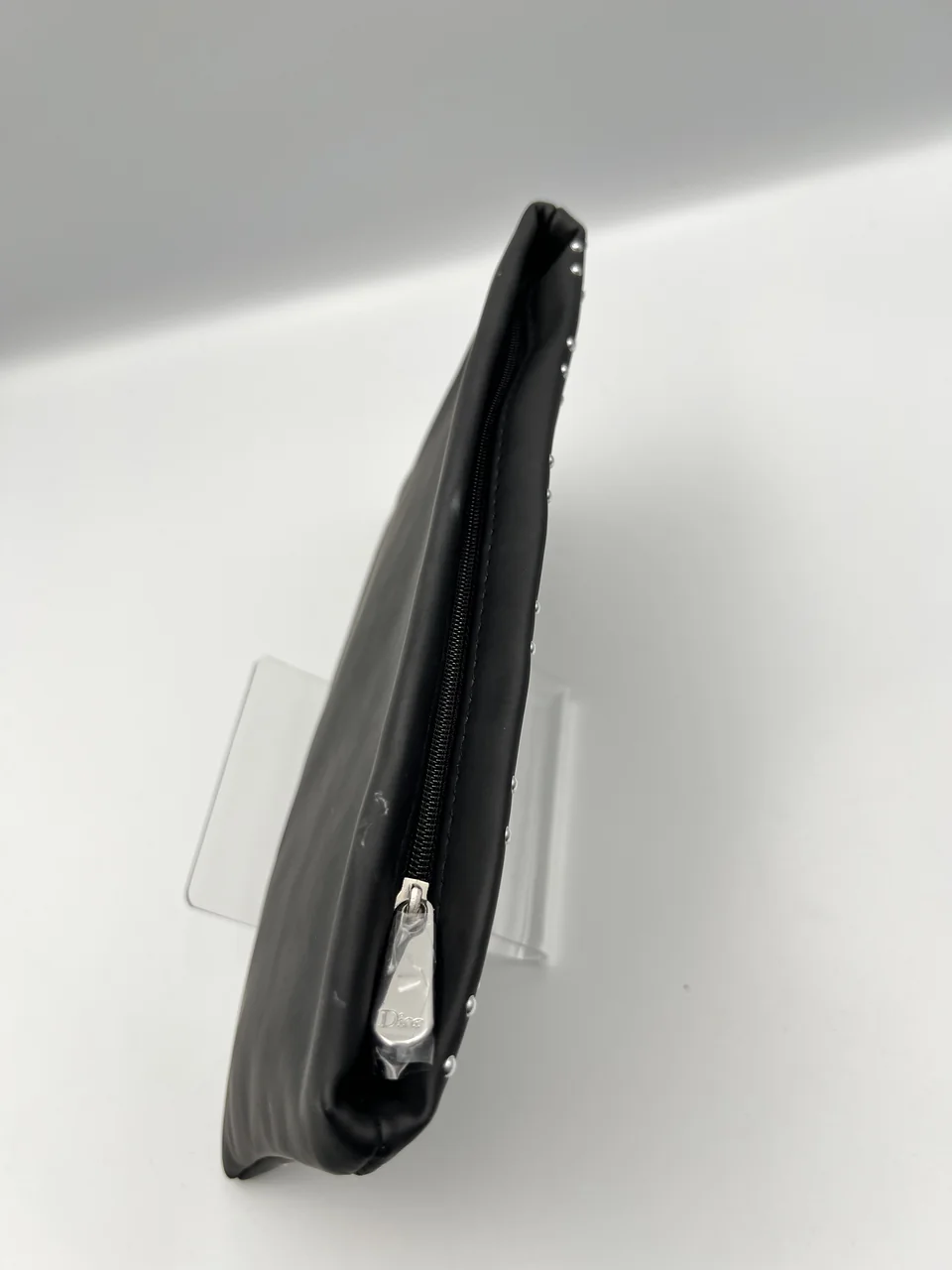CHRISTIAN DIOR BALCK STUDDED POUCH view 5