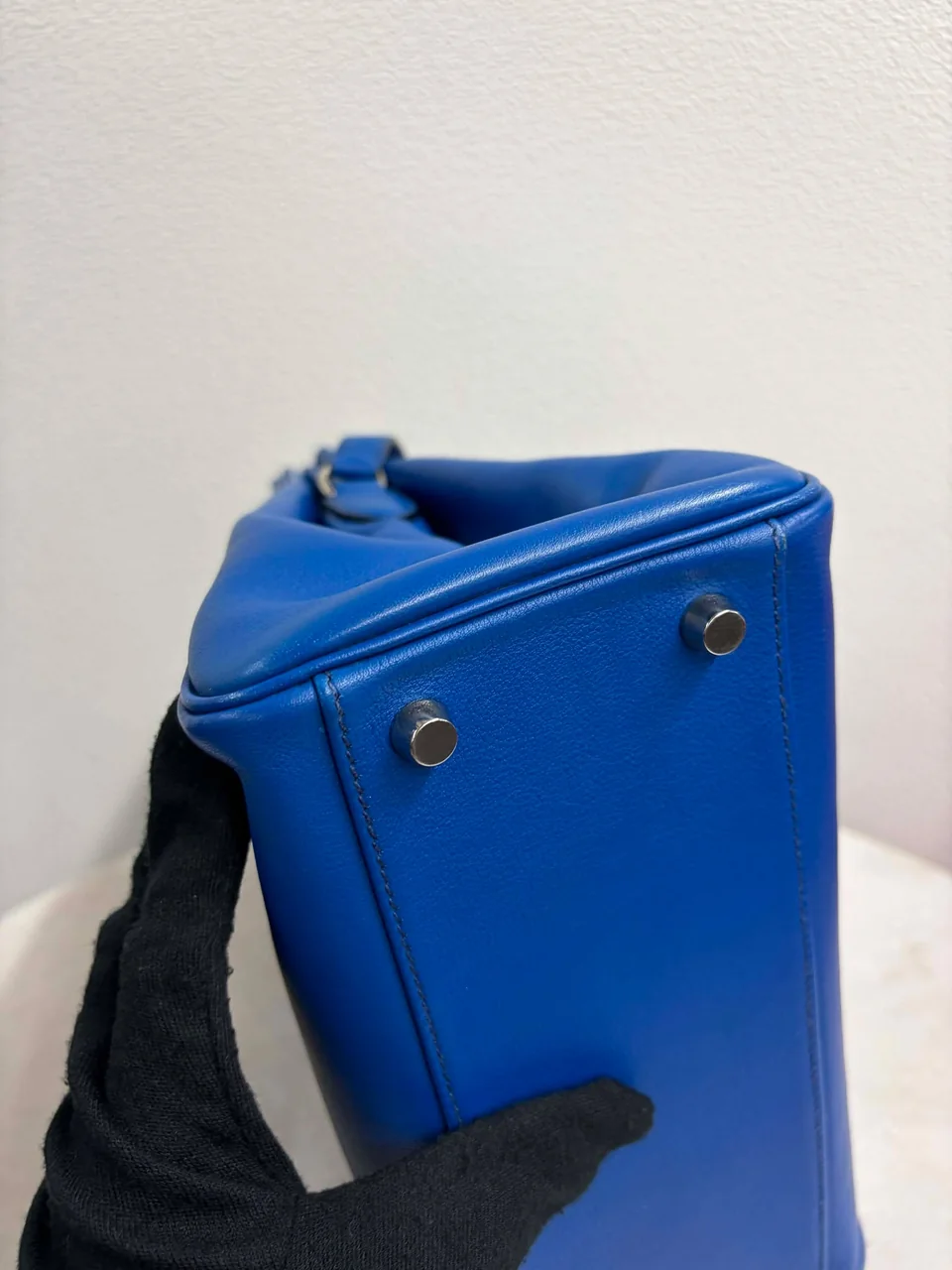 HERMES KELLY SPORTS MM (SWIFT, BLUE, □E STAMP) view 7