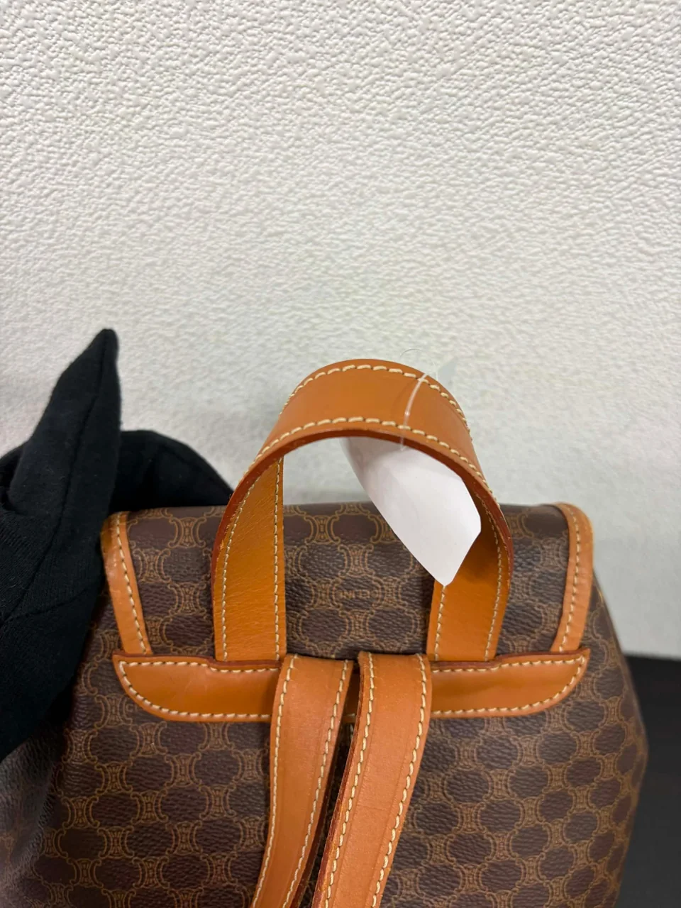 CELINE MACADAM BACKPACK (BROWN) view 4