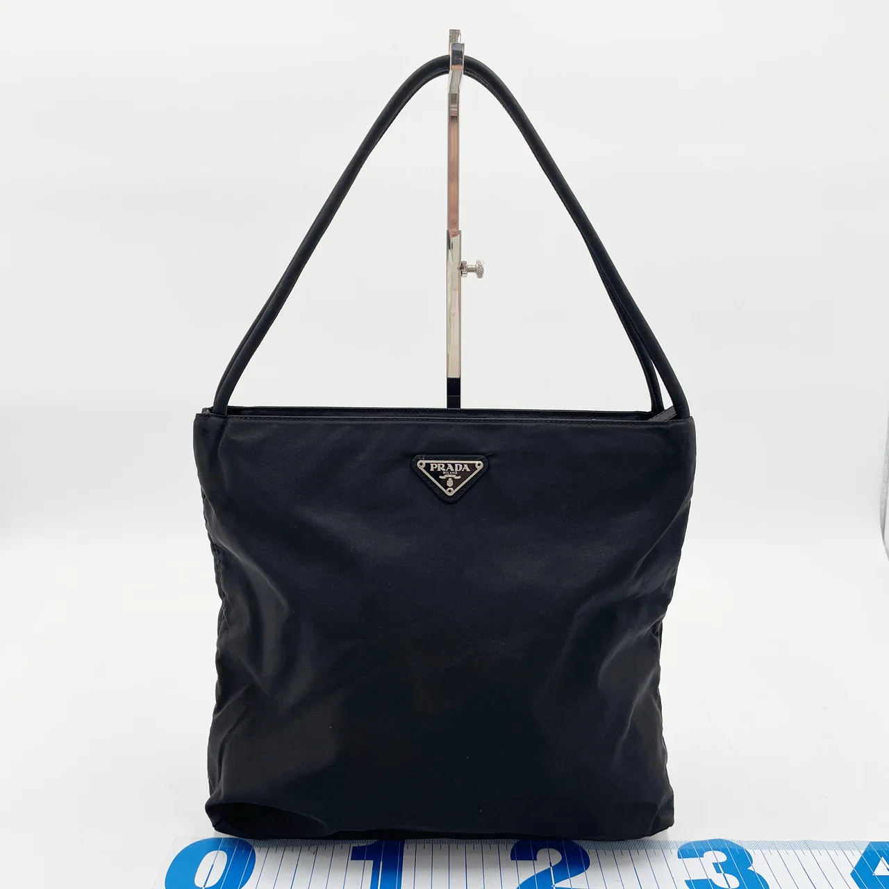PRADA NYLON TOTE BAG (BLACK)