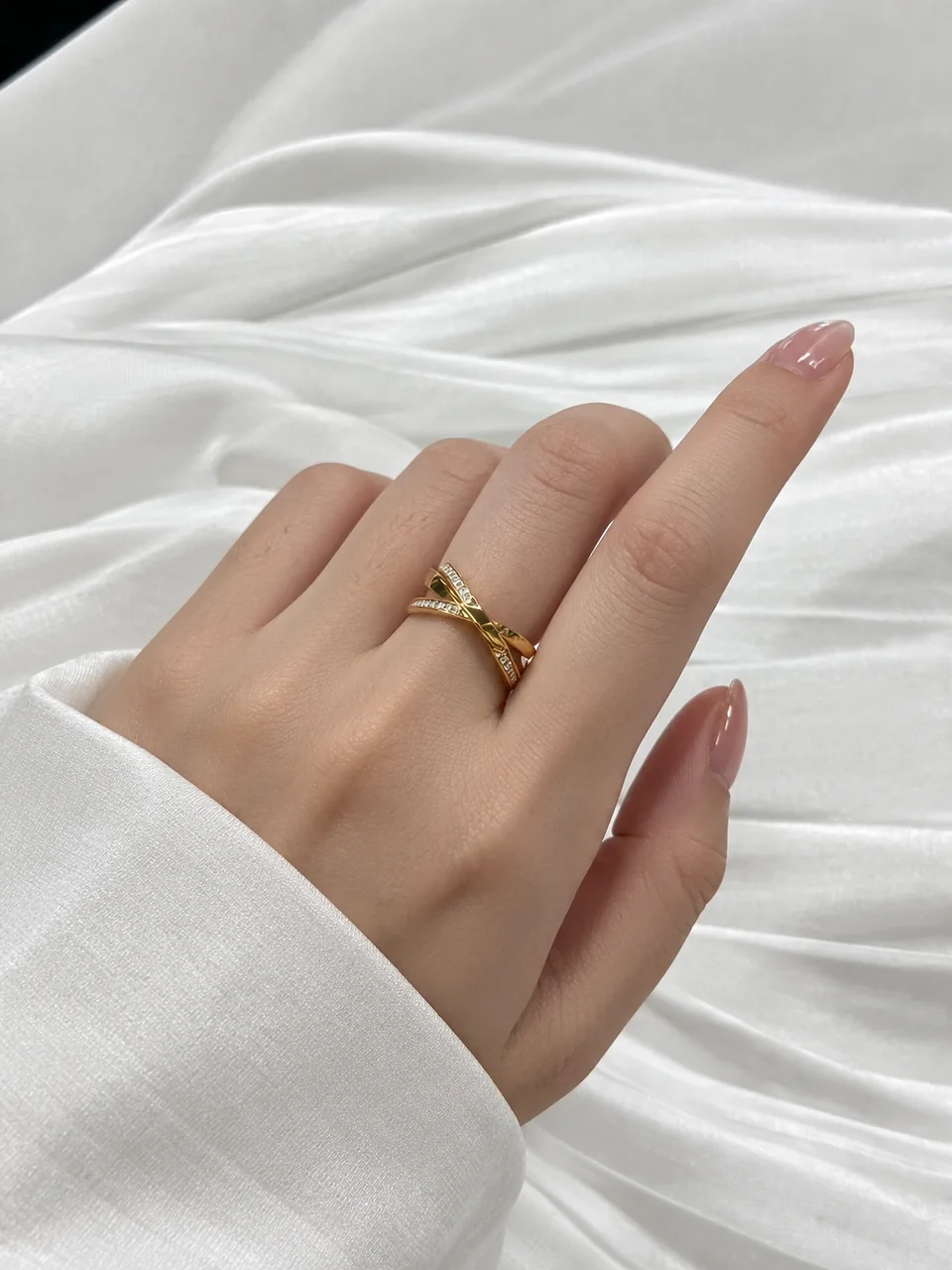750PG TIFFANY&CO. RING D0.09CT 5.3G view 5