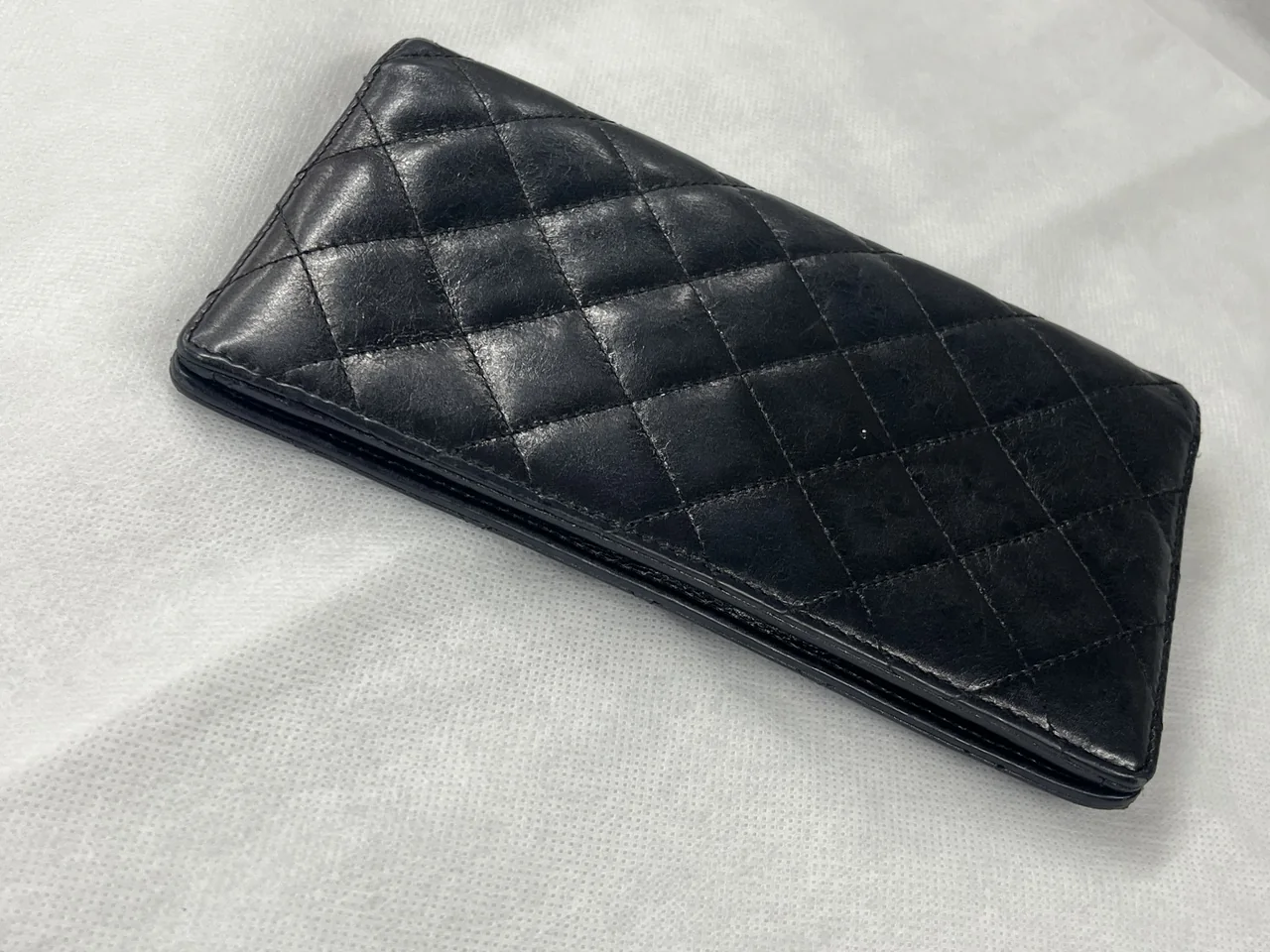 CHANEL CALF SKIN 2.55 LONG WALLET view 6