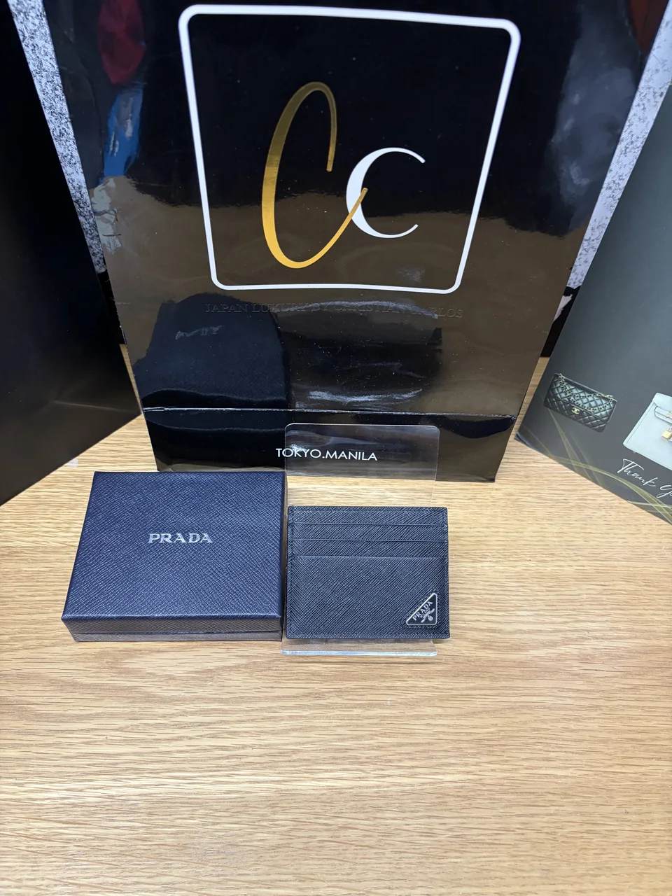 PRADA CARD CASE (BLACK)