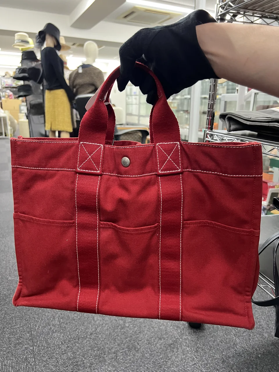 HERMES DEAUVILLE PM (RED) hover
