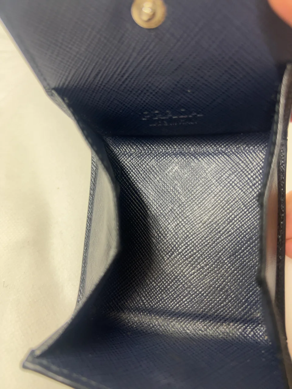 PRADA SAFFIANO COIN CASE (BLACK) photo 6